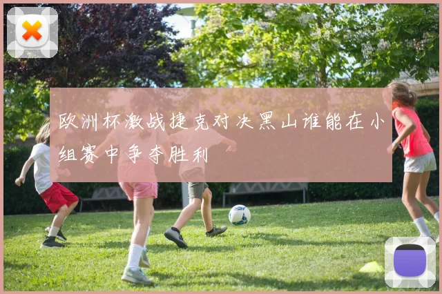 欧洲杯激战捷克对决黑山谁能在小组赛中争夺胜利